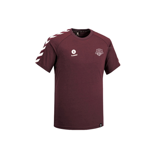 험멜 수원 FC 래플리카 라운드 티셔츠 HM-715 와인