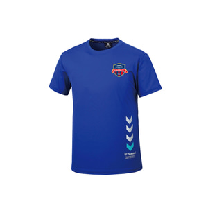 험멜 수원 FC 래플리카 라운드 티셔츠 HM-718 블루