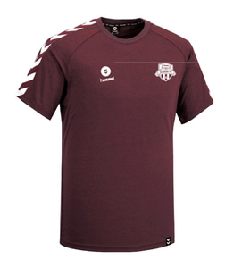험멜 수원 FC 래플리카 라운드 티셔츠 HM-715 와인